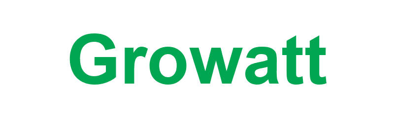 Logo Growatt MJS Solutions - Onduleurs solaires et stockage d'énergie